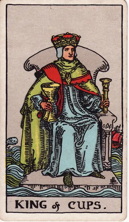 King of Cups — Rider–Waite–Smith, 1909