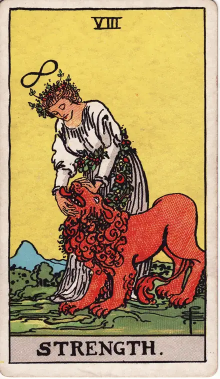 Strength — Rider–Waite–Smith, 1909