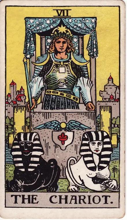The Chariot — Rider–Waite–Smith, 1909