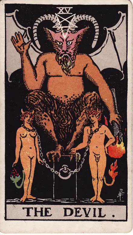 The Devil — Rider–Waite–Smith, 1909