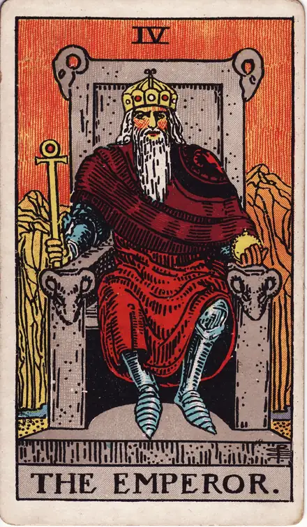 The Emperor — Rider–Waite–Smith, 1909