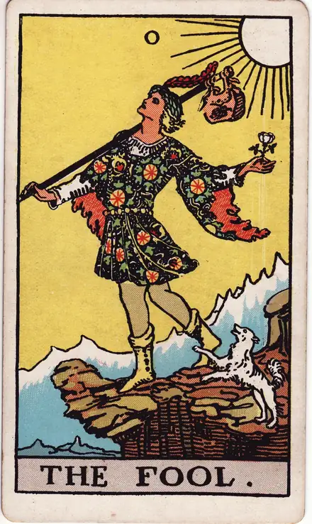 The Fool — Rider–Waite–Smith, 1909
