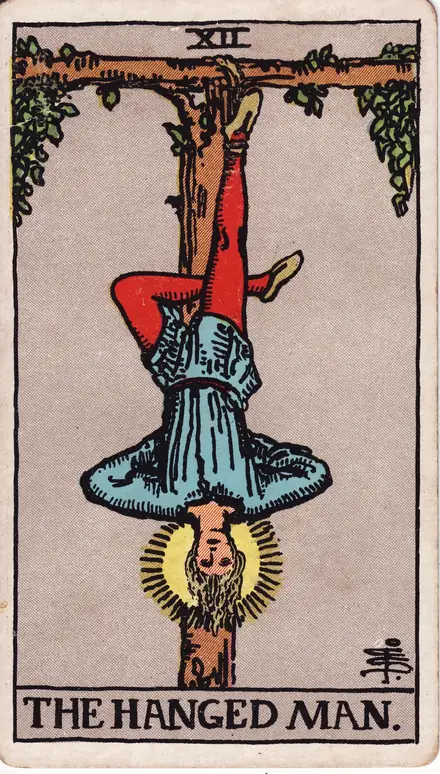 The Hanged Man — Rider–Waite–Smith, 1909