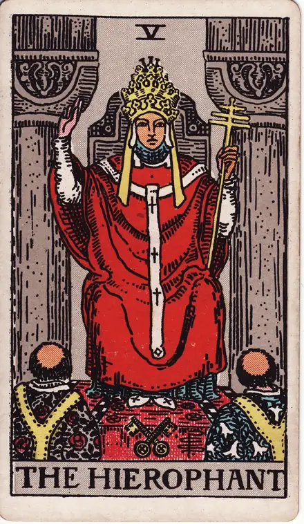The Hierophant — Rider–Waite–Smith, 1909