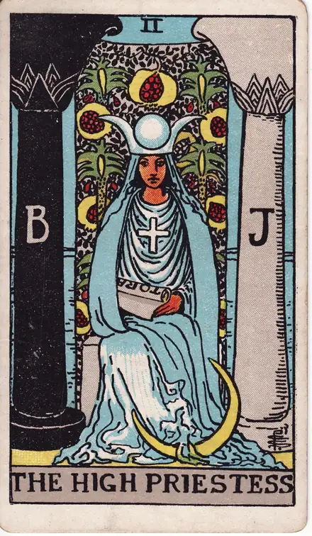 The High Priestess — Rider–Waite–Smith, 1909