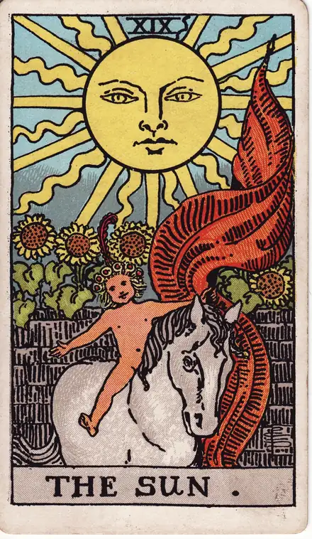 The Sun — Rider–Waite–Smith, 1909